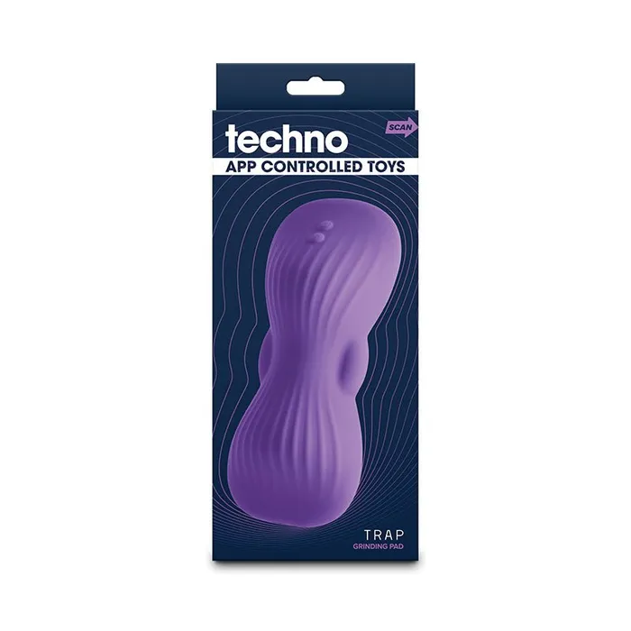 Female Sex Toys NS Novelties Techno Trap Purple USB Rechargeable Vibrating Grind Pad with App Control