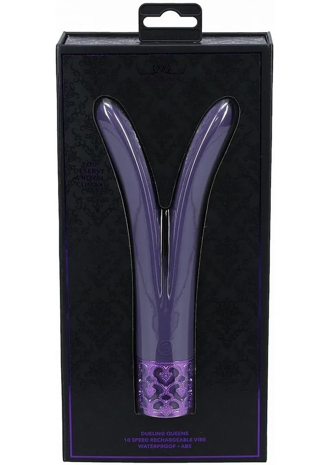 Female Sex Toys Royal Gems Royal Gems Dueling Queens Rechargeable Silicone Vibrator