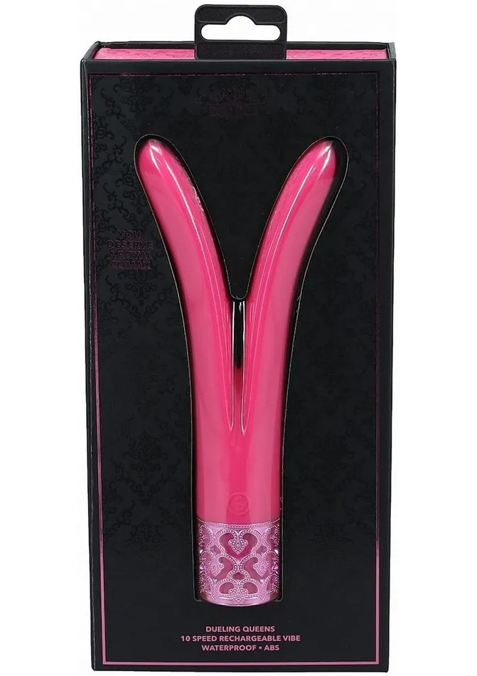 Female Sex Toys Royal Gems Royal Gems Dueling Queens Rechargeable Silicone Vibrator