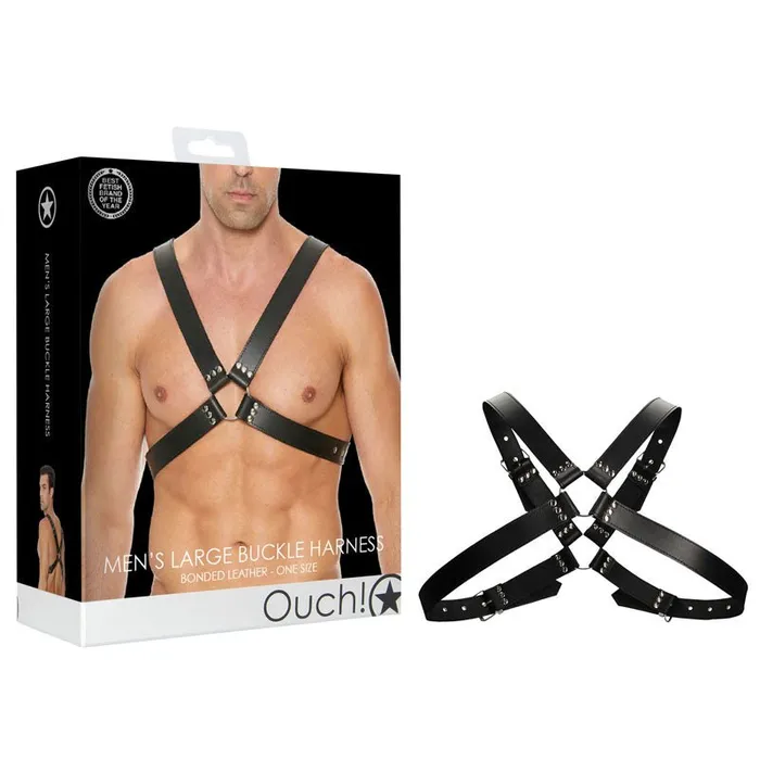 Female Sex Toys Shots Toys Ouch Mens Large Buckle Harness