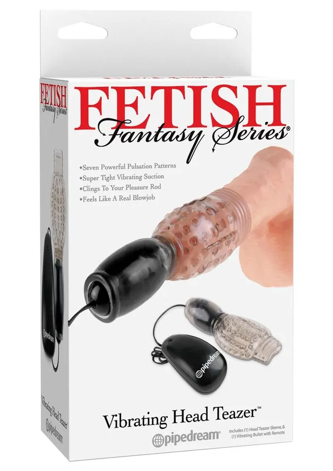 Fetish Fantasy Series Female Sex Toys Fetish Fantasy Series Vibrating Head Teazer Sleeve with Bullet and Remote Control