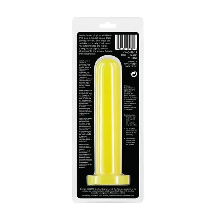 Firefly Thrill Glow in Dark Yellow 193 cm Large Dildo NS Novelties Dildos