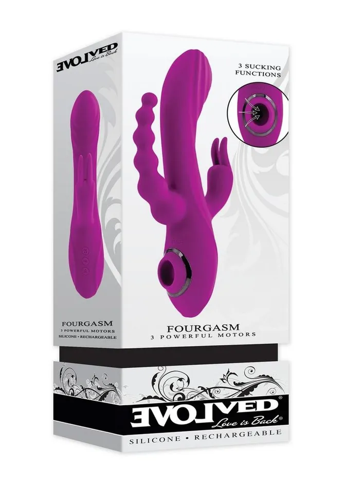 Fourgasm Rechargeable Silicone Multi Stimulator Evolved Female Sex Toys