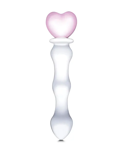 Glas 8 Sweetheart Glass Dildo PinkClear Electric Eel INC Dildos