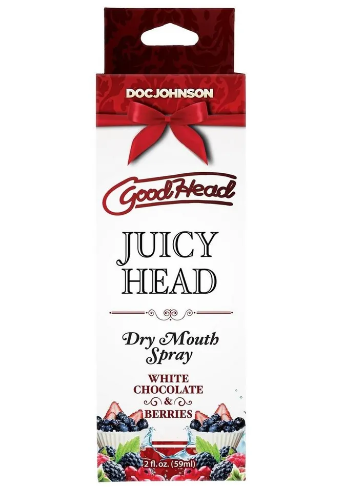 Goodhead Juicy Head Dry Mouth Spray White Chocolate and Berries GoodHead Male Sex Toys