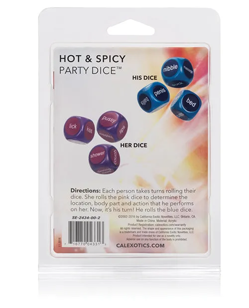 Hot Spicy Party Dice California Exotic Novelties Vibrators