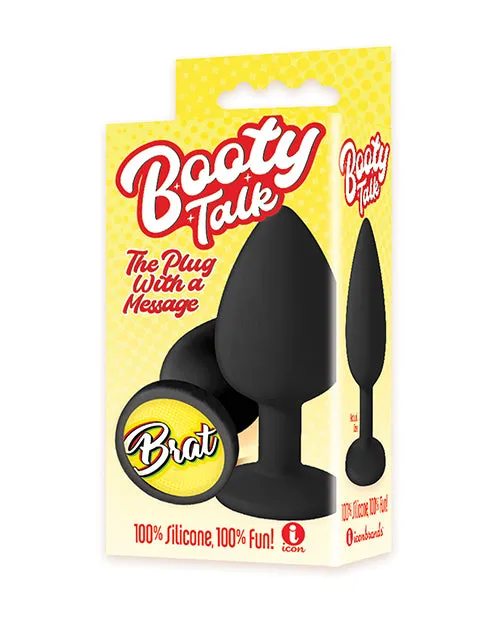 Icon Brands INC Anal The 9s Booty Calls Brat Plug Black