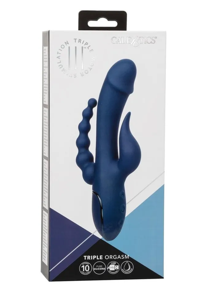 III Triple Orgasm Rechargeable Silicone Stimulating Vibrator III Triple Female Sex Toys