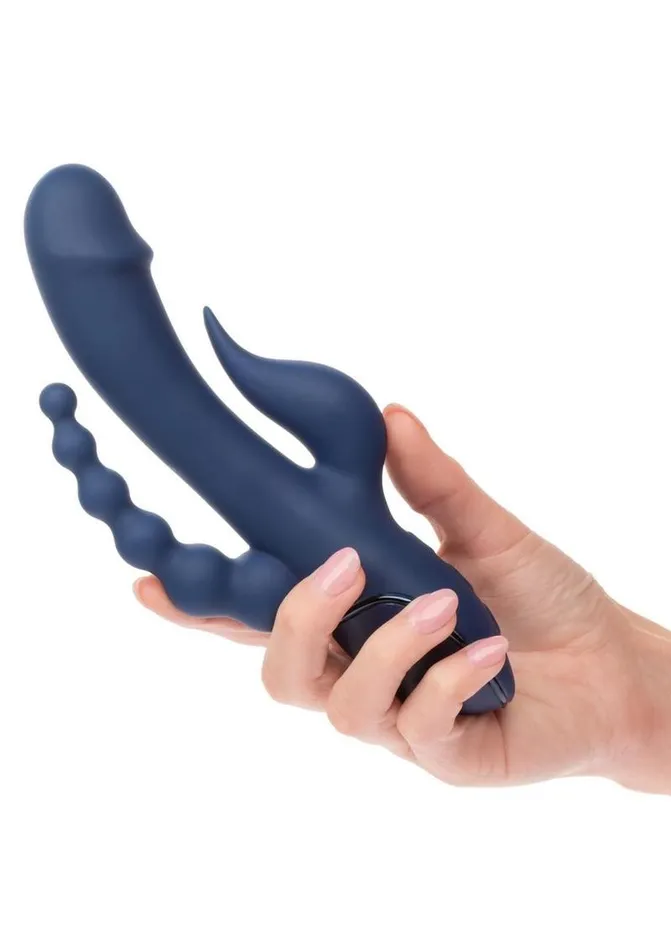 III Triple Orgasm Rechargeable Silicone Stimulating Vibrator III Triple Female Sex Toys