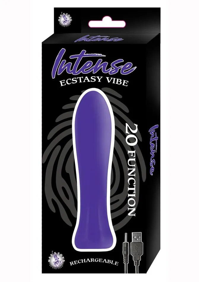 Intense Female Sex Toys Intense Ecstasy Vibe 20 Function Rechargeable Silicone Vibrator