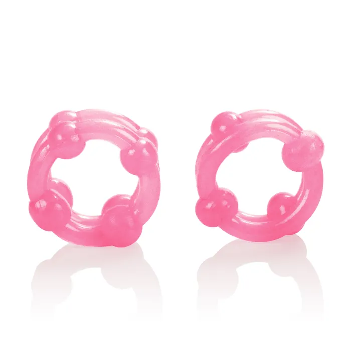 Island Rings Double Stacker Pink California Exotic Vibrators