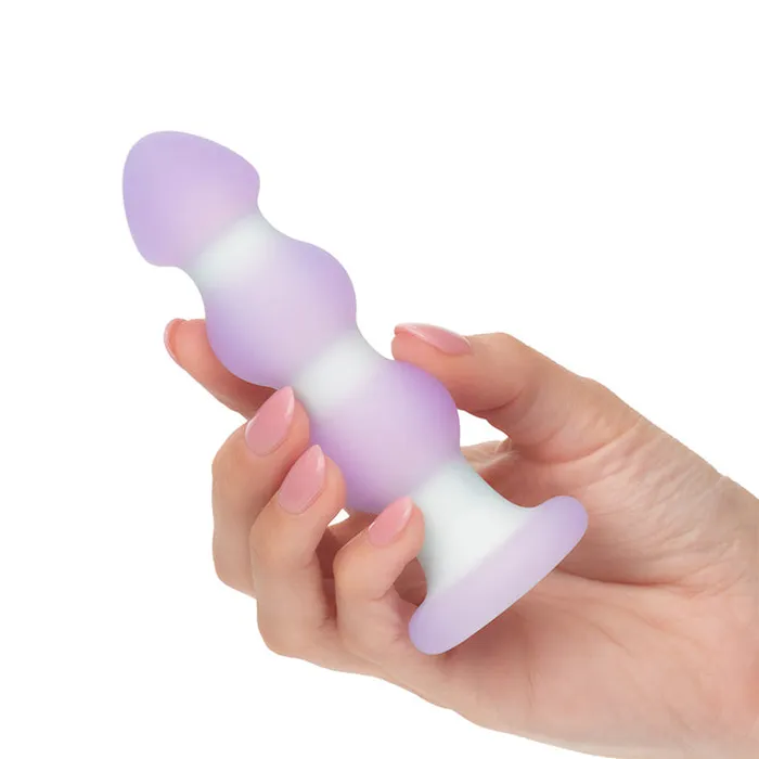 Lavender Haze Vibrating Beaded Butt Plug Cal Exotics Anal