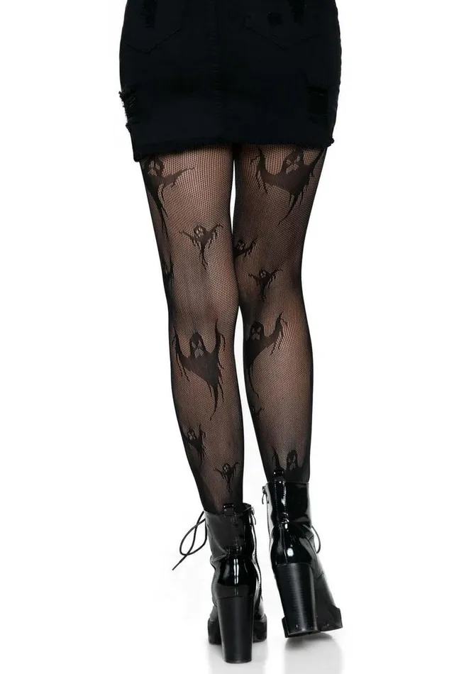 Leg Avenue Spooky Ghost Fishnet Tights Leg Avenue Vibrators