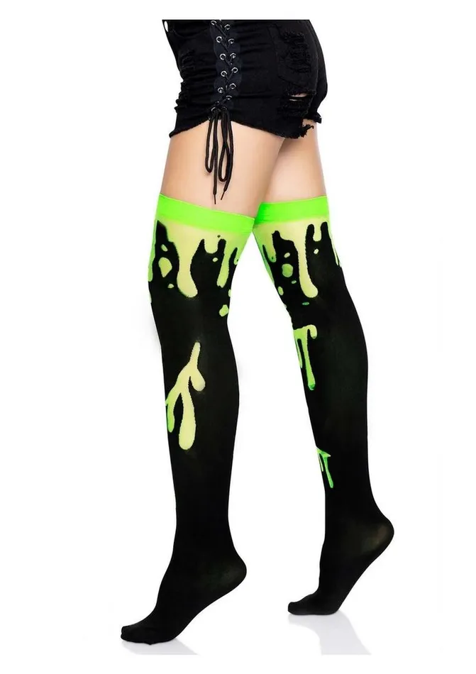 Leg Avenue Vibrators Leg Avenue Splatter Thigh Highs