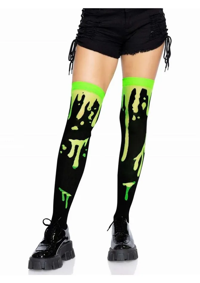 Leg Avenue Vibrators Leg Avenue Splatter Thigh Highs