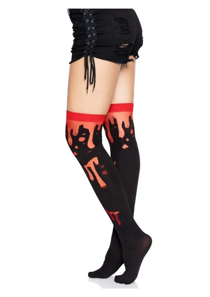 Leg Avenue Vibrators Leg Avenue Splatter Thigh Highs