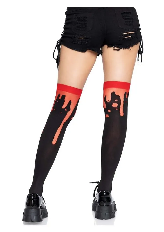 Leg Avenue Vibrators Leg Avenue Splatter Thigh Highs