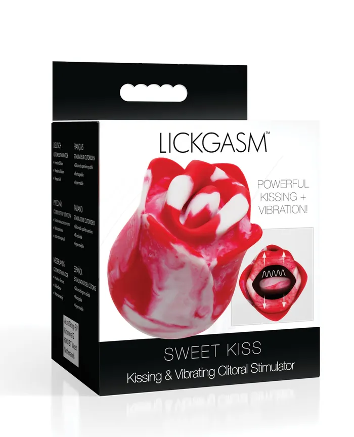 Lickgasm Sweet Kiss Kissing Vibrating Clitoral Stimulator Swirl Xr LLC Female Sex Toys