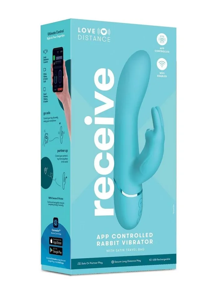 Love Distance Love Distance Receive App Controlled Silicone Rechargeable Rabbit Vibrator Vibrators