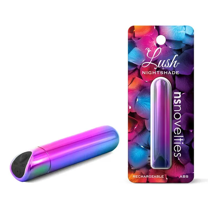 Lush Nightshade Multicolour Multicoloured 89 cm USB Rechargeable Bullet NS Novelties Female Sex Toys