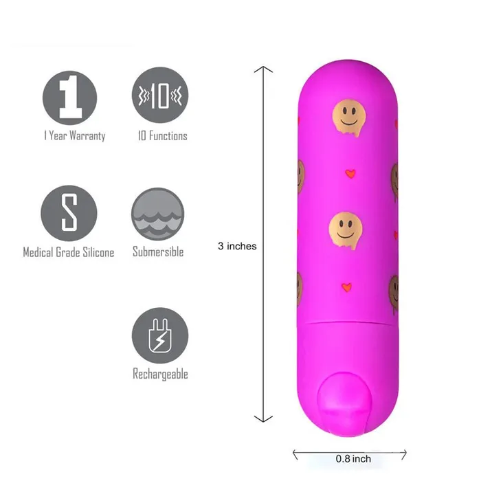 Maia Toys Maia Giggly Pink 76 cm USB Rechargeable Bullet Vibrators