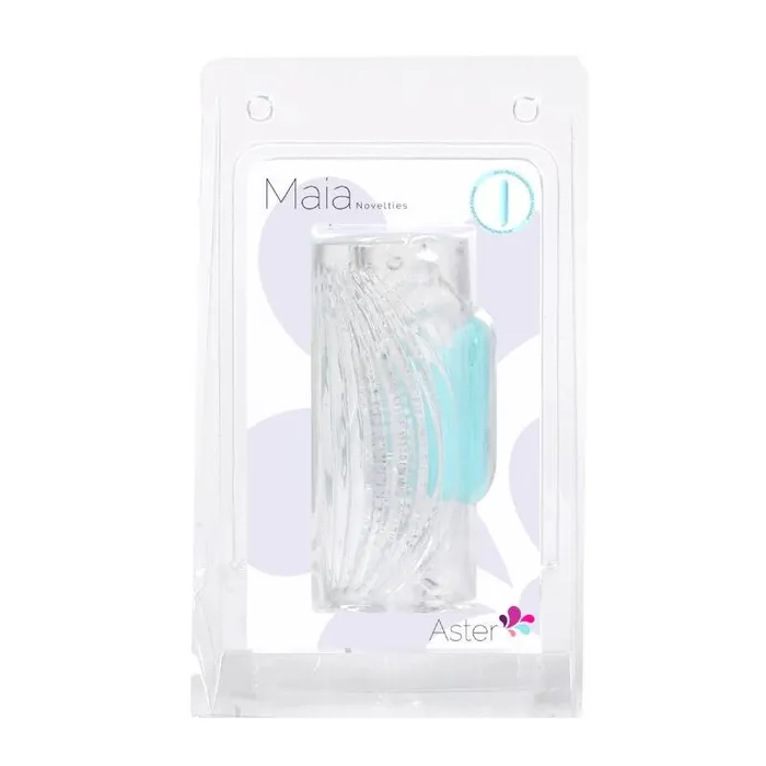 Maia Toys Male Sex Toys Maia Aster Clear Vibrating Stroker Sleeve