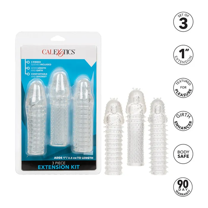 Male Sex Toys Cal Exotics Cal Exotics 3 Piece Penis Extension Kit