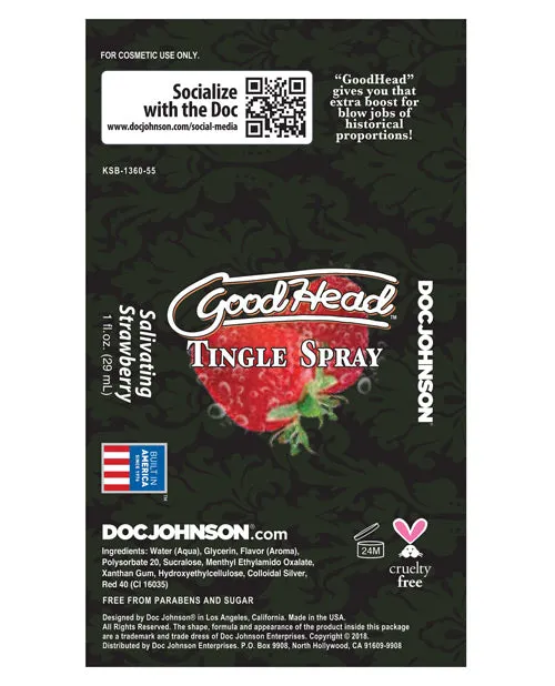 Male Sex Toys Good Head Tingle Spray Doc Johnson