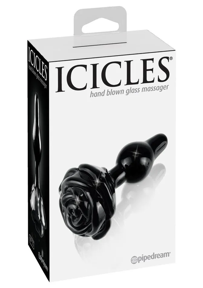 Male Sex Toys Icicles No 77 Flower Shaped Glass Anal Plug Icicles