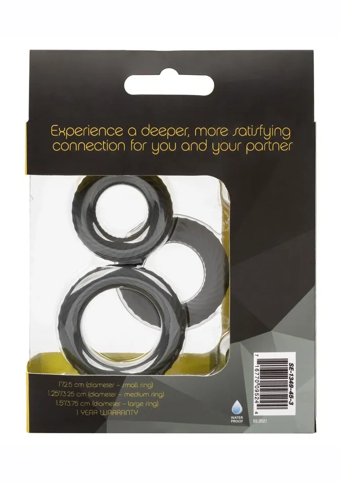 Male Sex Toys Link Up Ultra Soft Ultimate Set Silicone Cock Rings Link Up