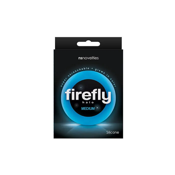 Male Sex Toys NS Novelties Firefly Halo Medium GlowintheDark Cock Ring