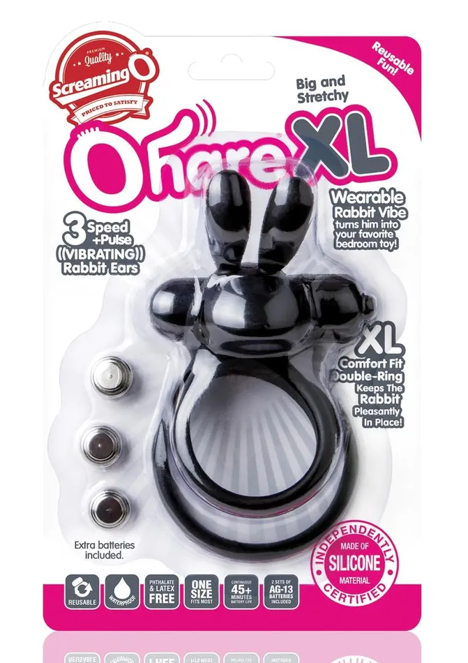 Male Sex Toys Ohare XL Vibrating Double Cock Ring Screaming O