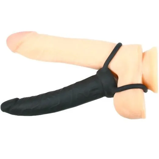 Male Sex Toys Pink BOB Seduce Double Penetration Cock Ring