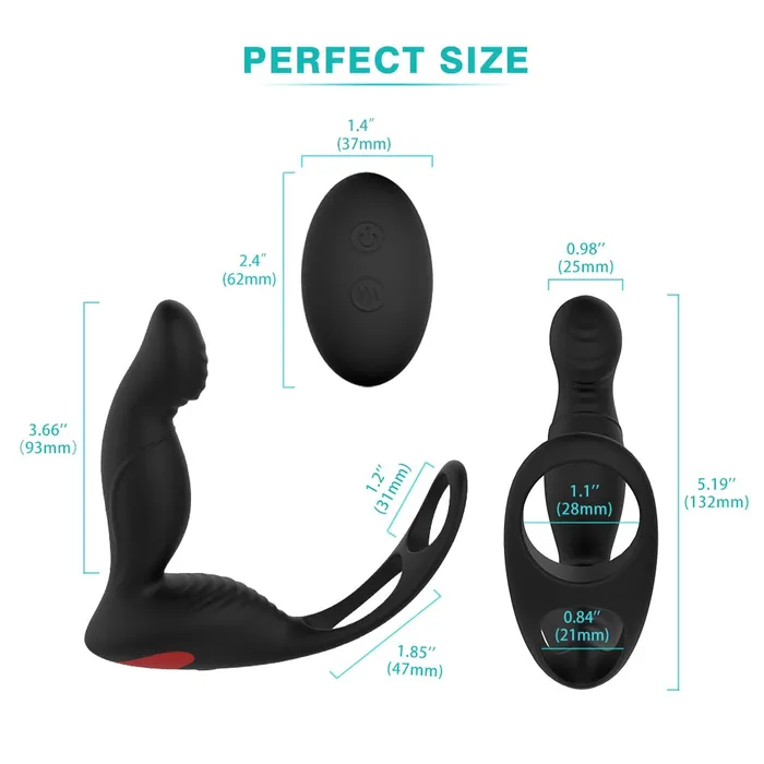 Male Sex Toys SHD Prostate massager Male health silicone remote control anal plug