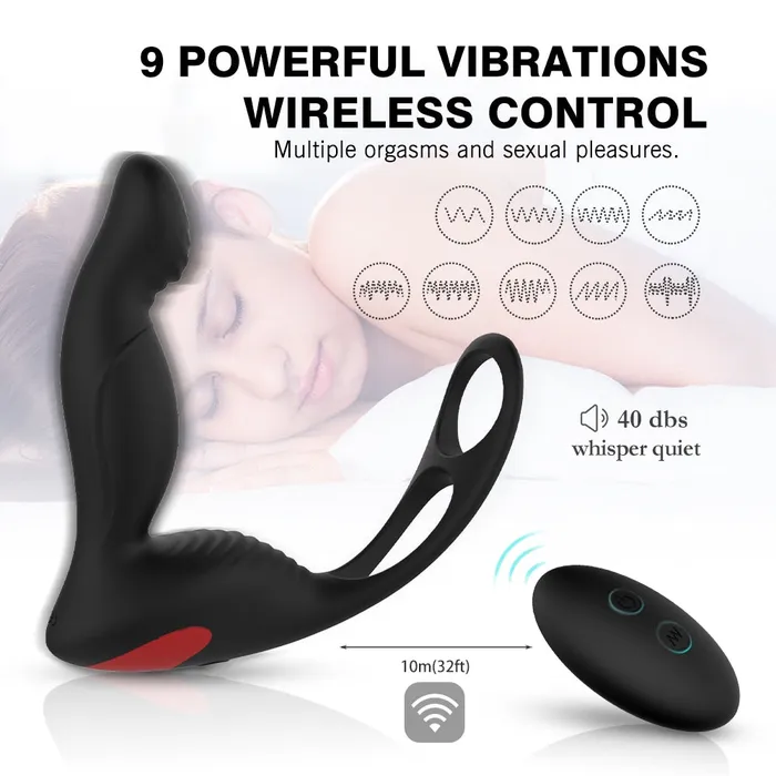 Male Sex Toys SHD Prostate massager Male health silicone remote control anal plug