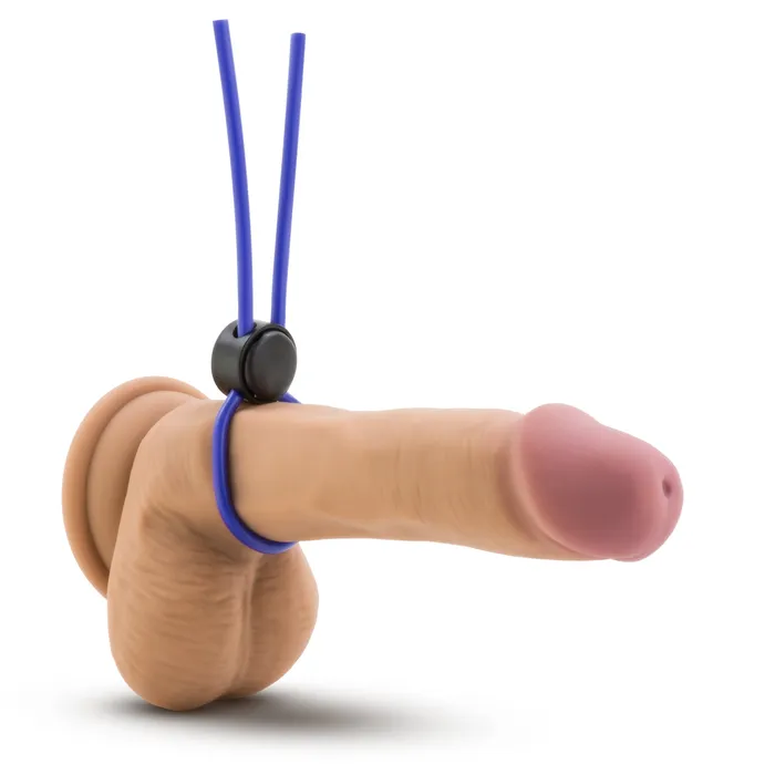 Male Sex Toys Stay Hard Silicone Loop Cock Ring Blue Blush Novelties