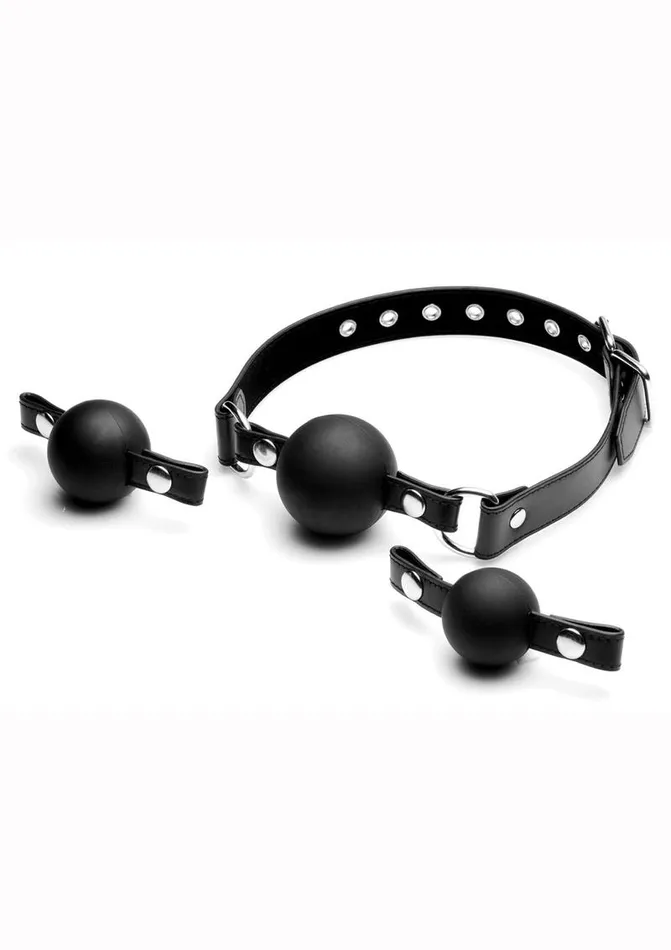 Male Sex Toys STRICT Strict Interchangeable Silicone Ball Gag