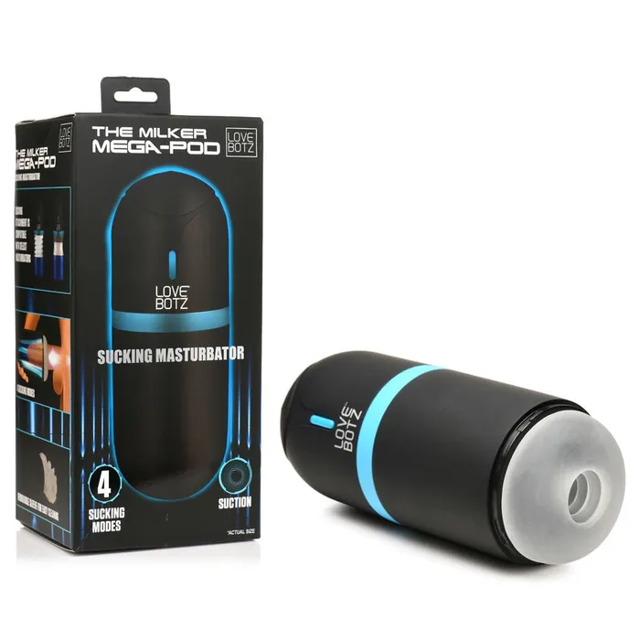 Male Sex Toys XR Brands LoveBotz The Milker MegaPod USB Rechargeable Male Masturbator