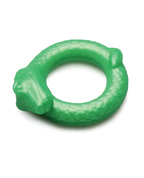 Male Sex Toys Xr LLC Creature Cocks Serpentine Silicone Cock Ring Green