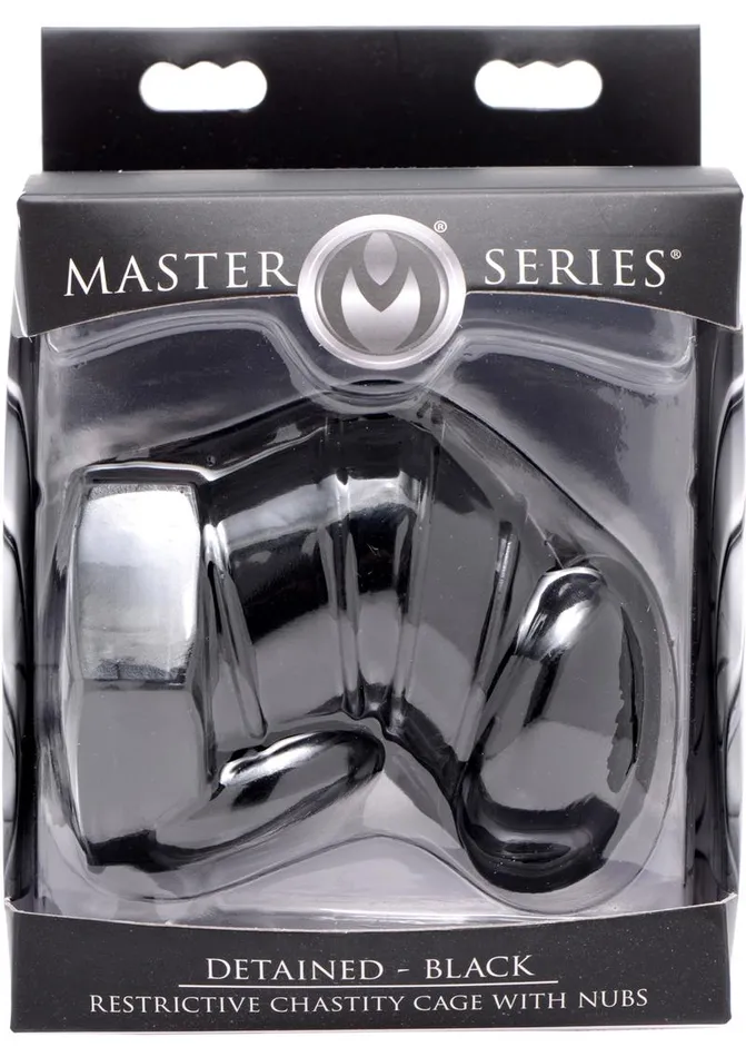 Master Series Detained Restrictive Chastity Cage Master Series Male Sex Toys