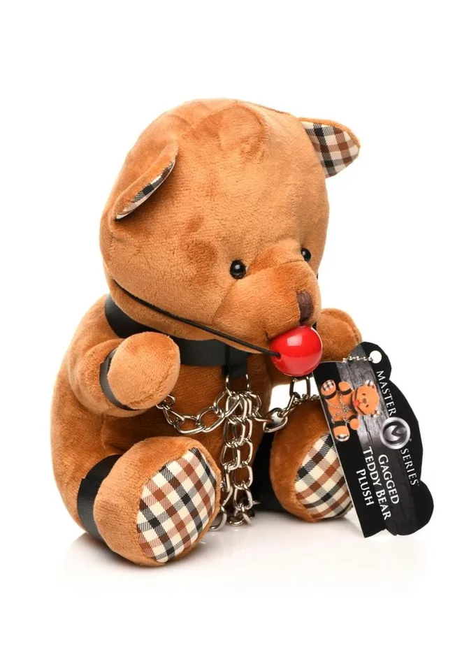 Master Series Master Series Gagged Plush Teddy Bear Male Sex Toys