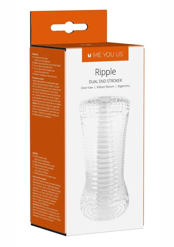 ME YOU US Ripple Dual End Stroker Masturbator Me You Us Male Sex Toys