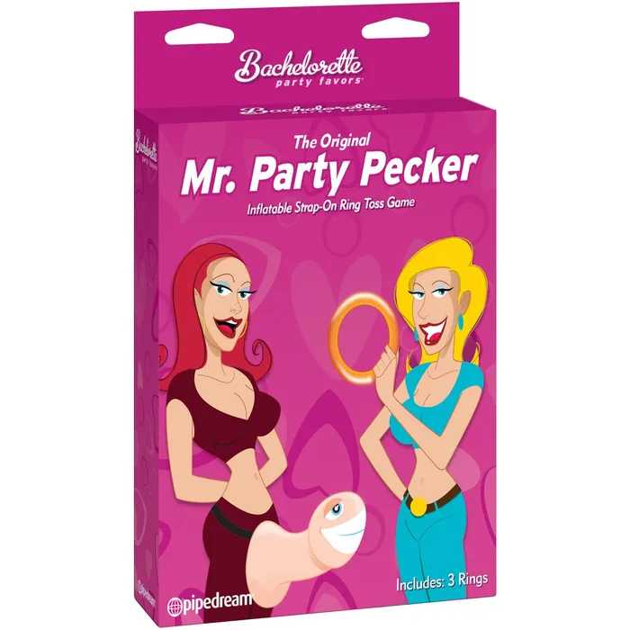 Mr Party Pecker Inflatable Strap on Ring Toss Game Pipedream Female Sex Toys