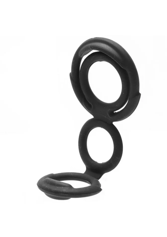 My Cockring Double Loop Silicone Cock Ring and Scrotum Cinch My Cockring Male Sex Toys