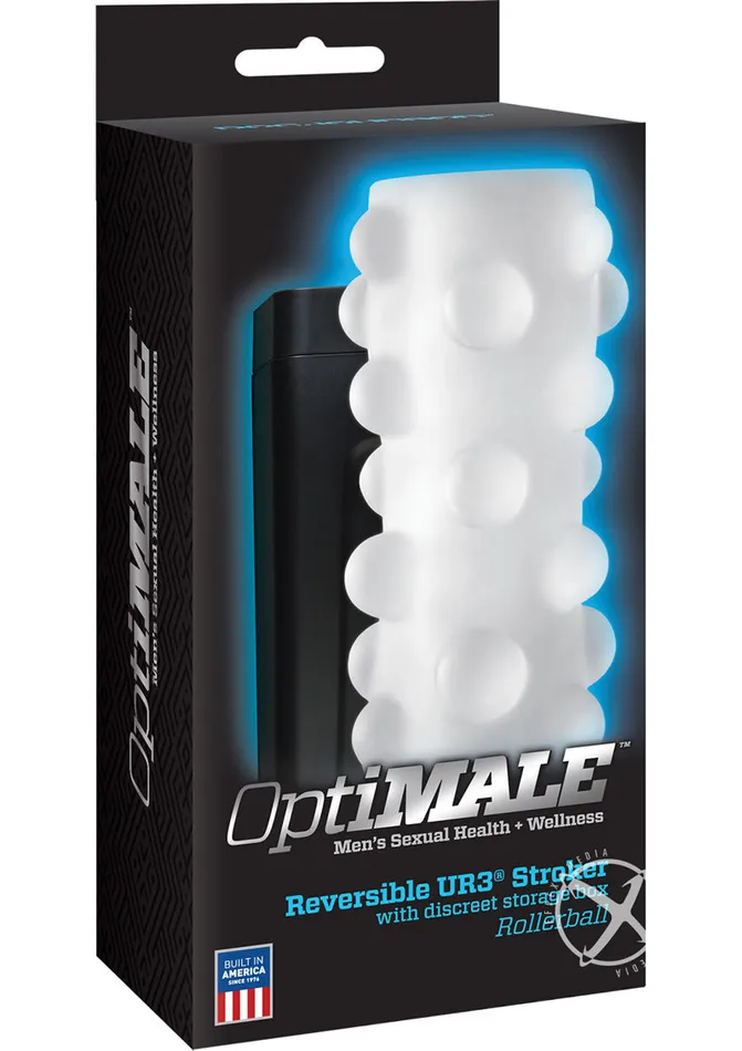 OptiMALE Male Sex Toys Optimale Rollerball Reversible Ultraskyn Masturbator