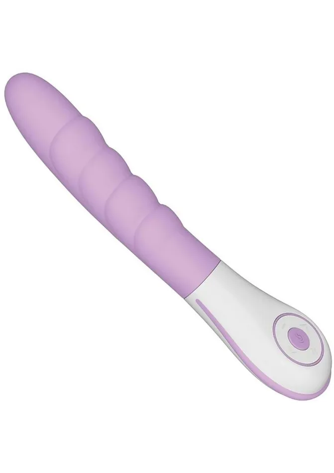 OVO Silkskyn Rechargeable Silicone Ribbed Vibrator OVO Female Sex Toys