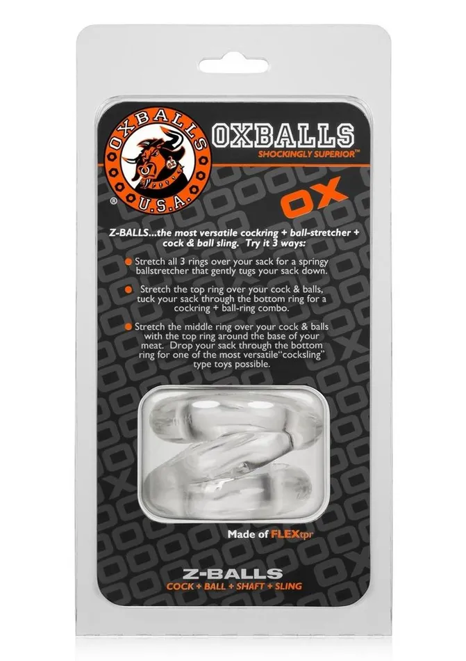 Oxballs Male Sex Toys Oxballs Atomic Jock ZBalls Cock Ring and Ball Stretcher