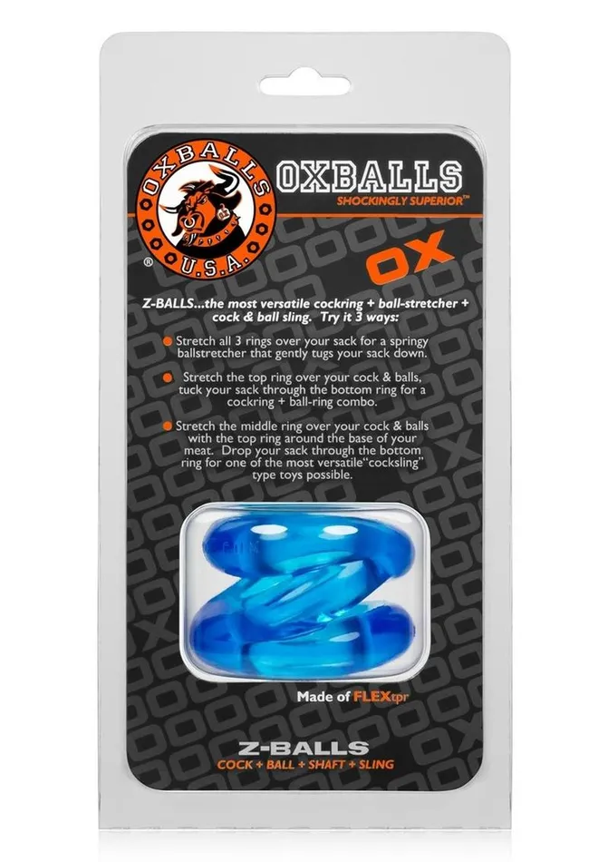 Oxballs Male Sex Toys Oxballs Atomic Jock ZBalls Cock Ring and Ball Stretcher