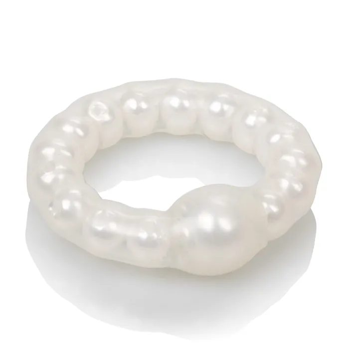 Pearl Beaded Prolong Rings White California Exotic Anal