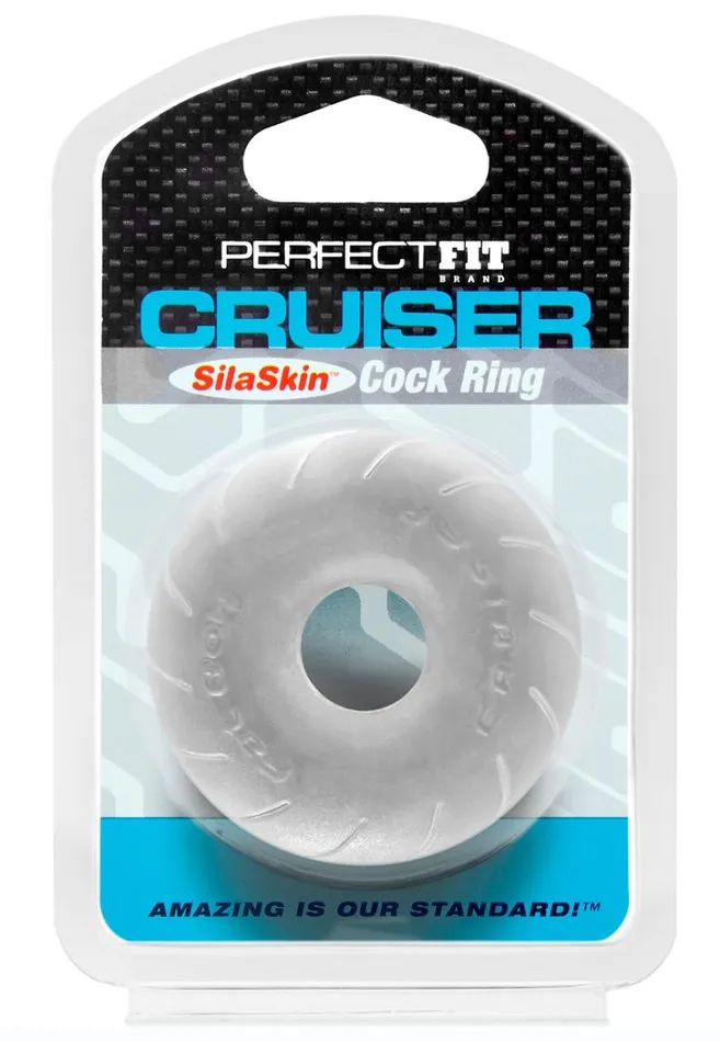 Perfect Fit SilaSkin Cruiser Ring Opaque White Perfect Fit Male Sex Toys